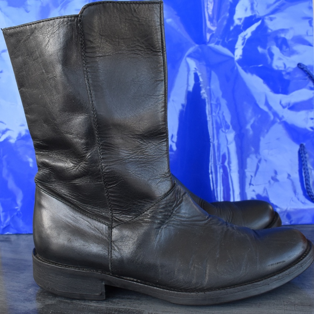Black Leather J. Crew boots Size 7.5